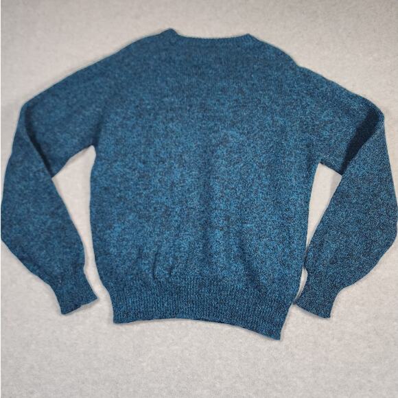 Michael Jordan x Lowell Dreyfus VTG Turquois Shetland Wool Crewneck Sweater Sz L - Picture 4 of 10